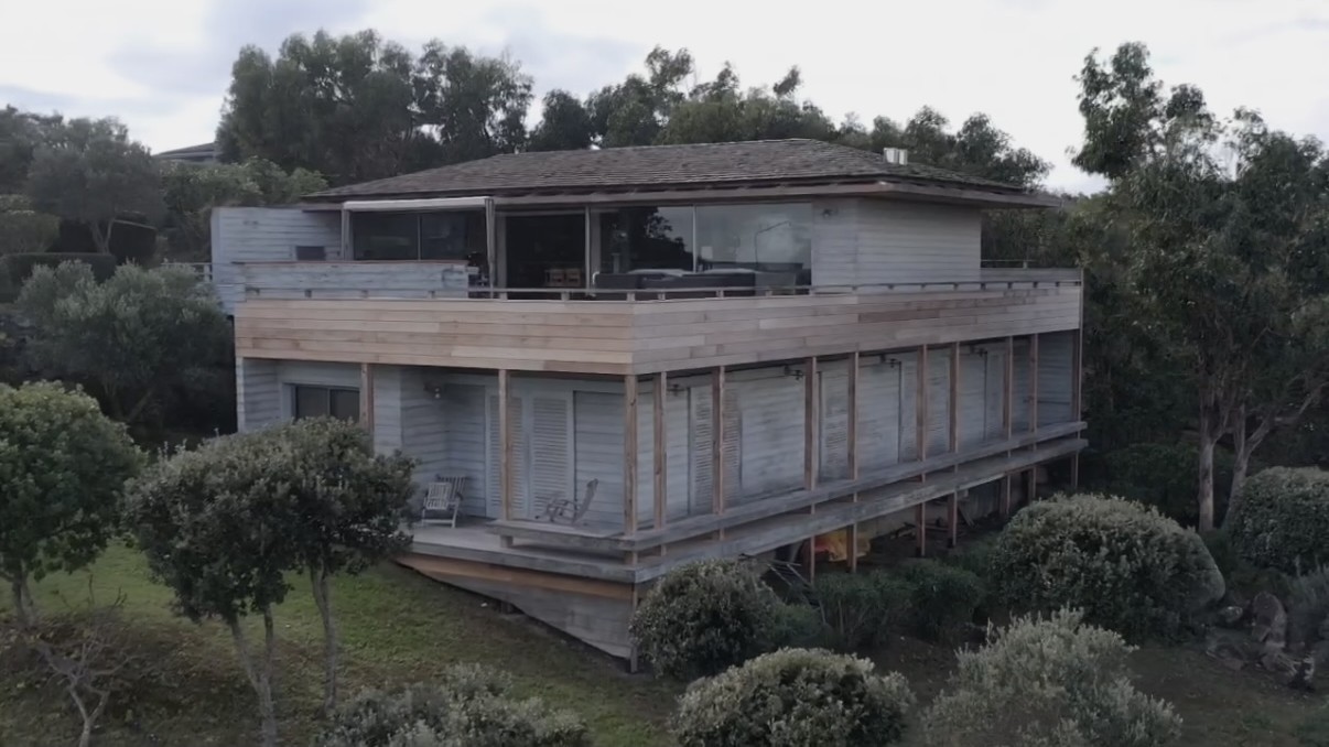 Maison vue aérienne avant rénovation